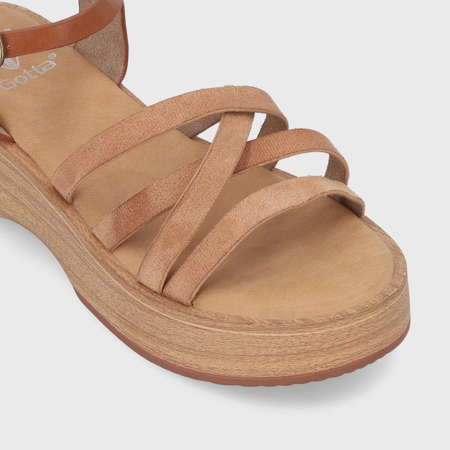 Sandalia Beige Mujer 45892