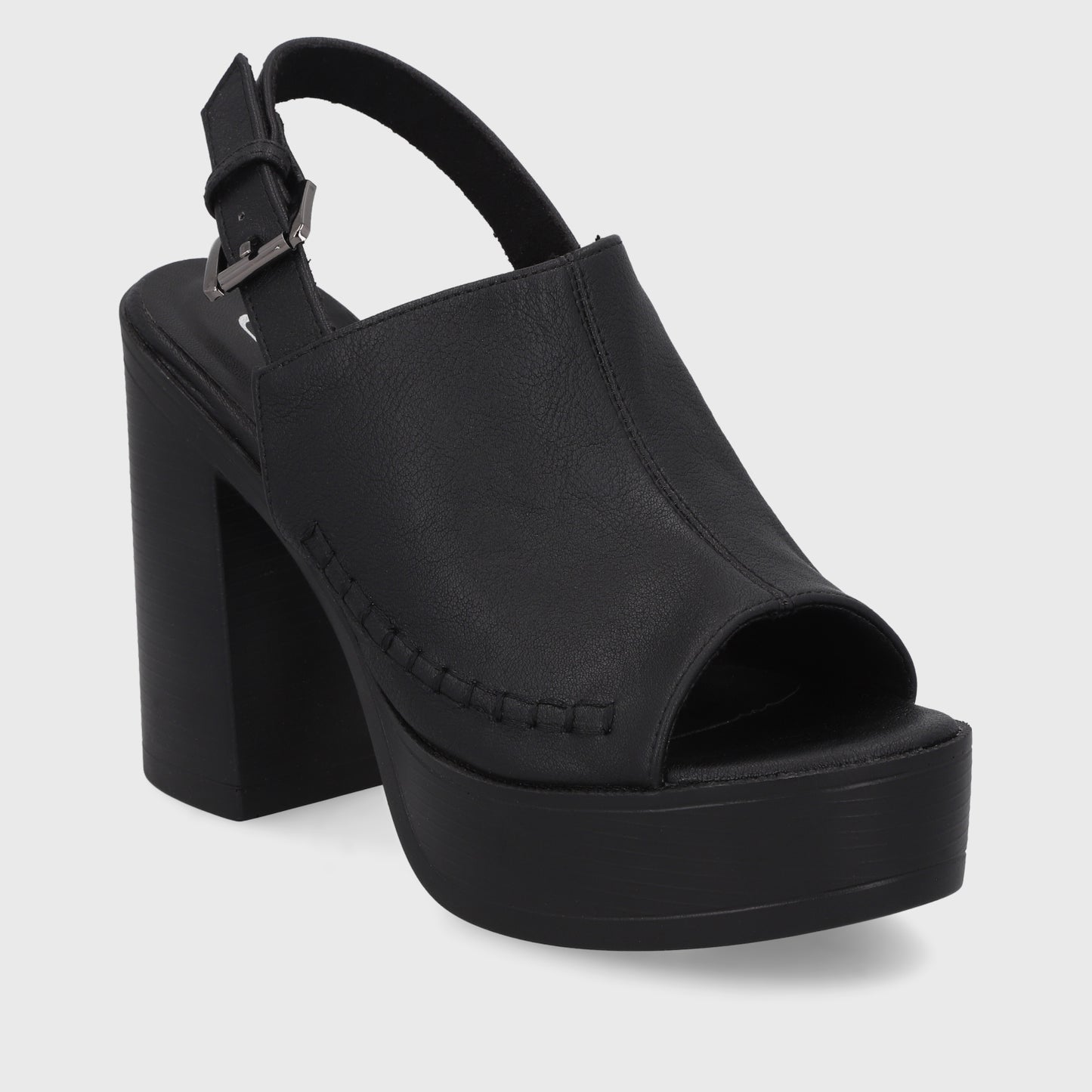 Sandalia Negra Mujer 45962