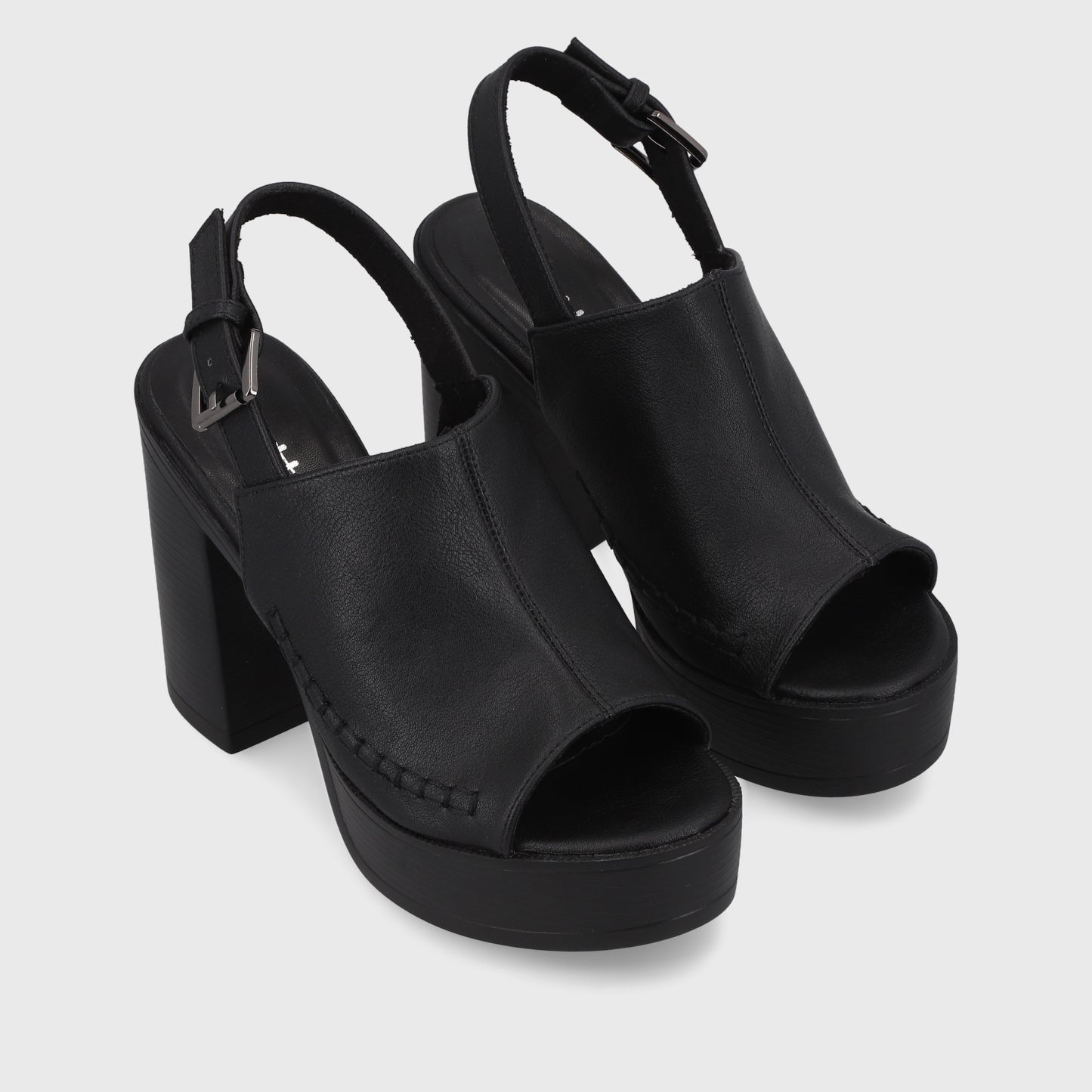 Sandalia Negra Mujer 45962