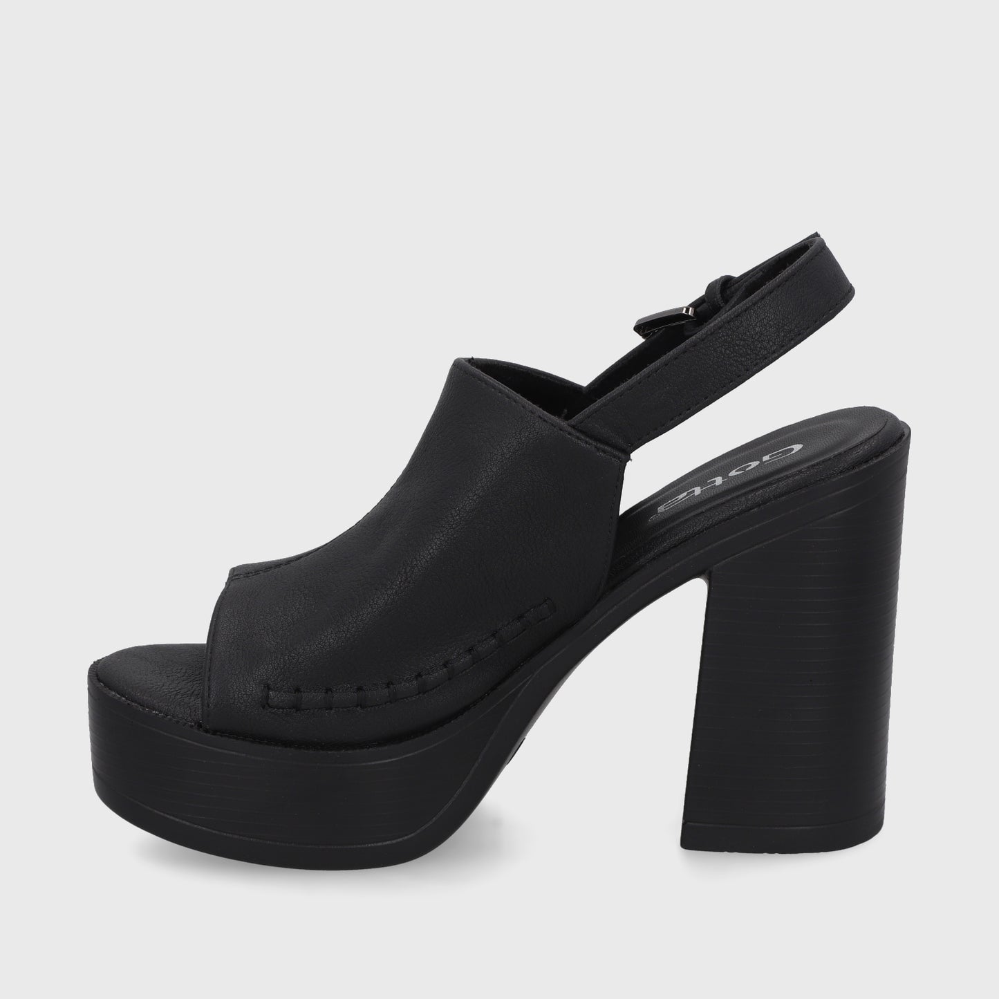 Sandalia Negra Mujer 45962