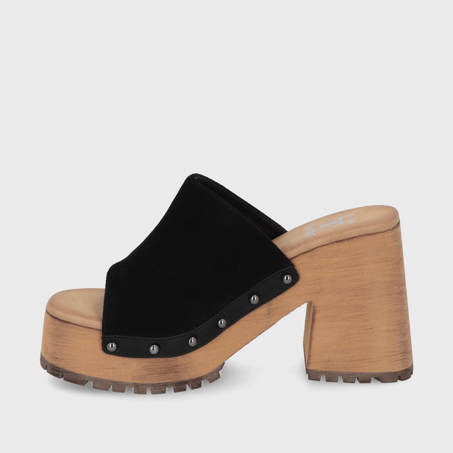 Sandalia Negra Mujer 45971