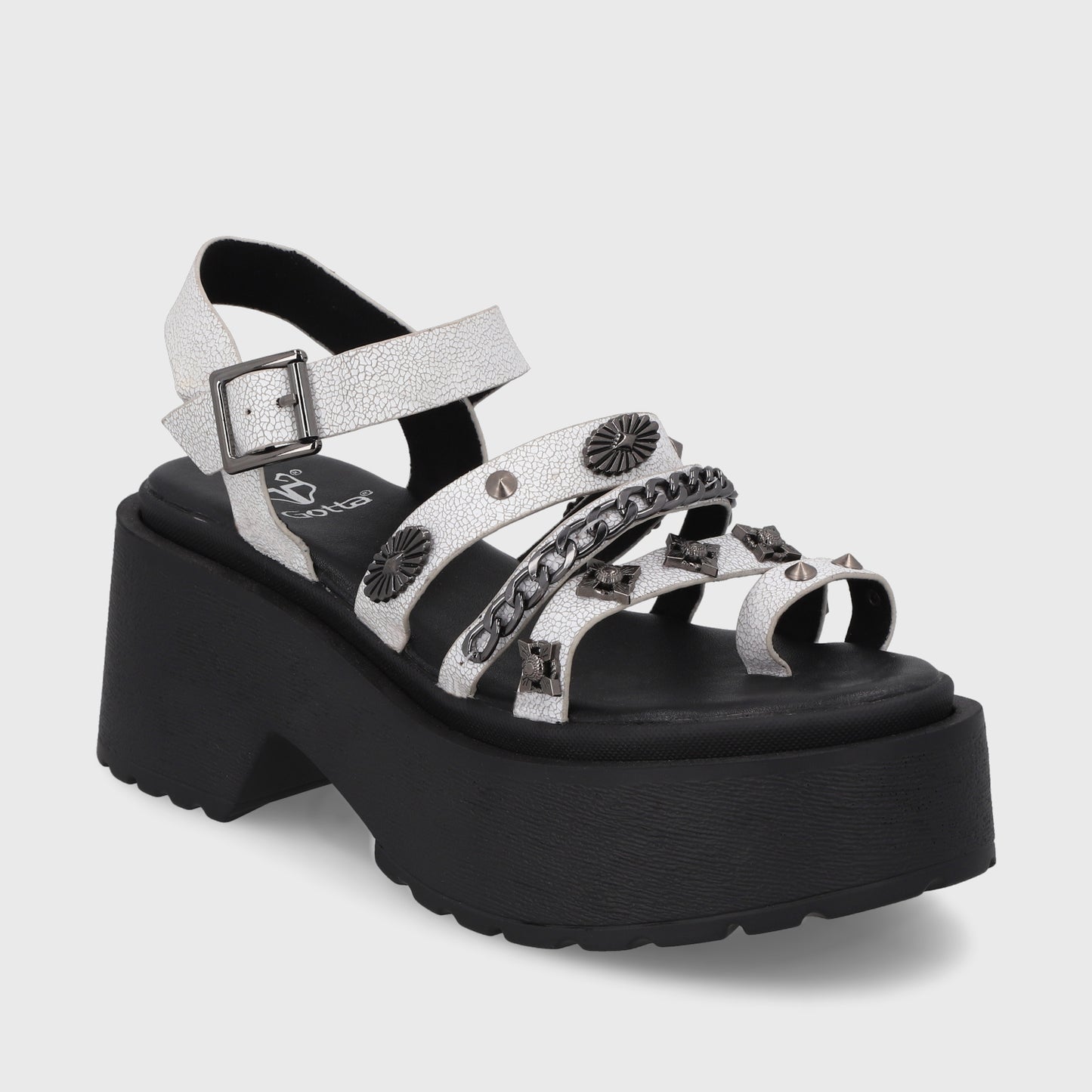 Sandalia Blanca Mujer 45982