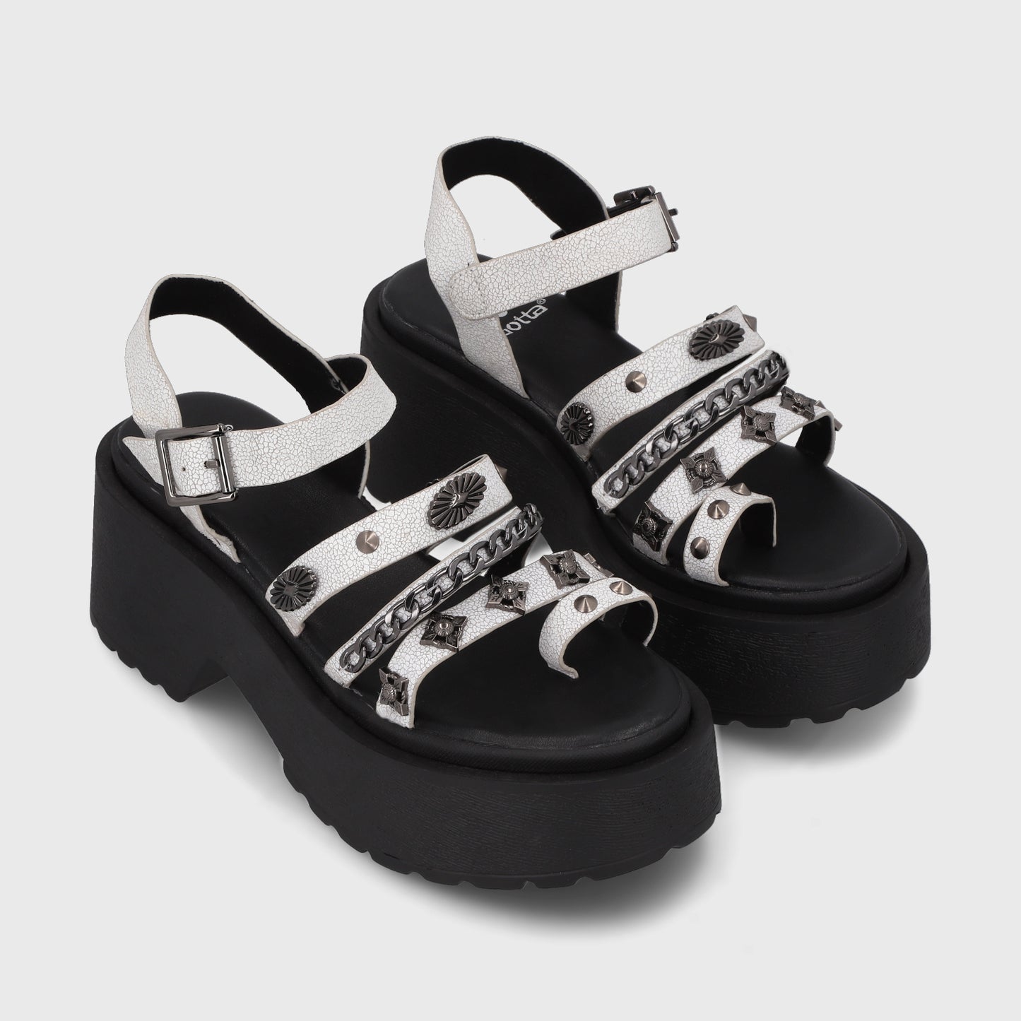 Sandalia Blanca Mujer 45982