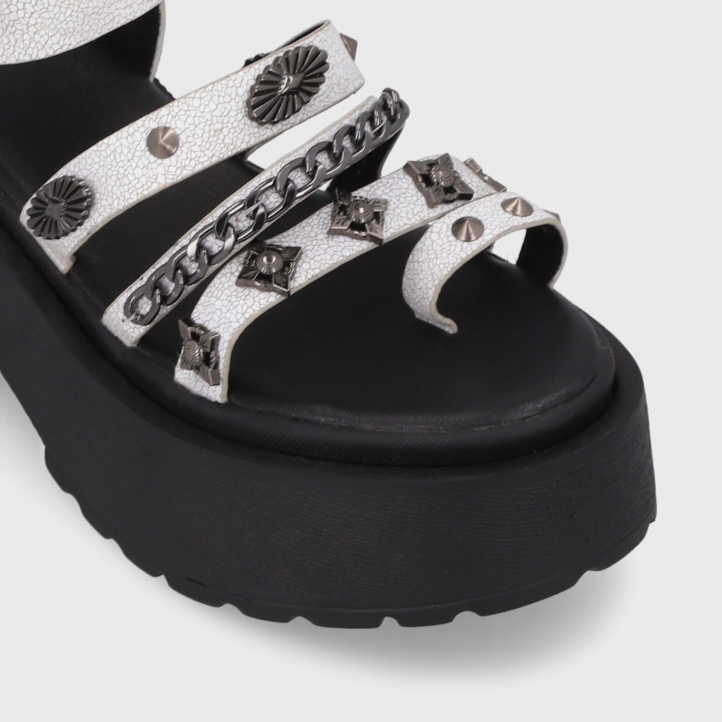 Sandalia Blanca Mujer 45982