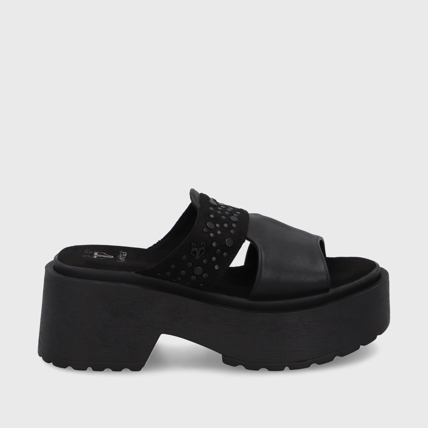 Sandalia Negra Mujer 45983