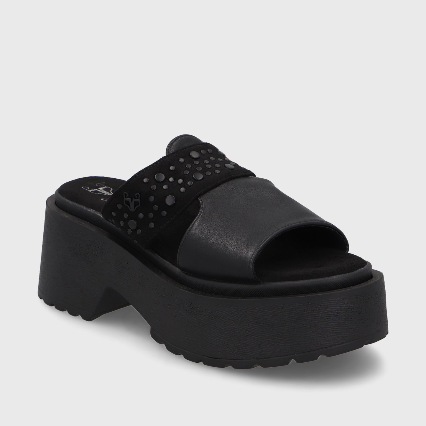Sandalia Negra Mujer 45983