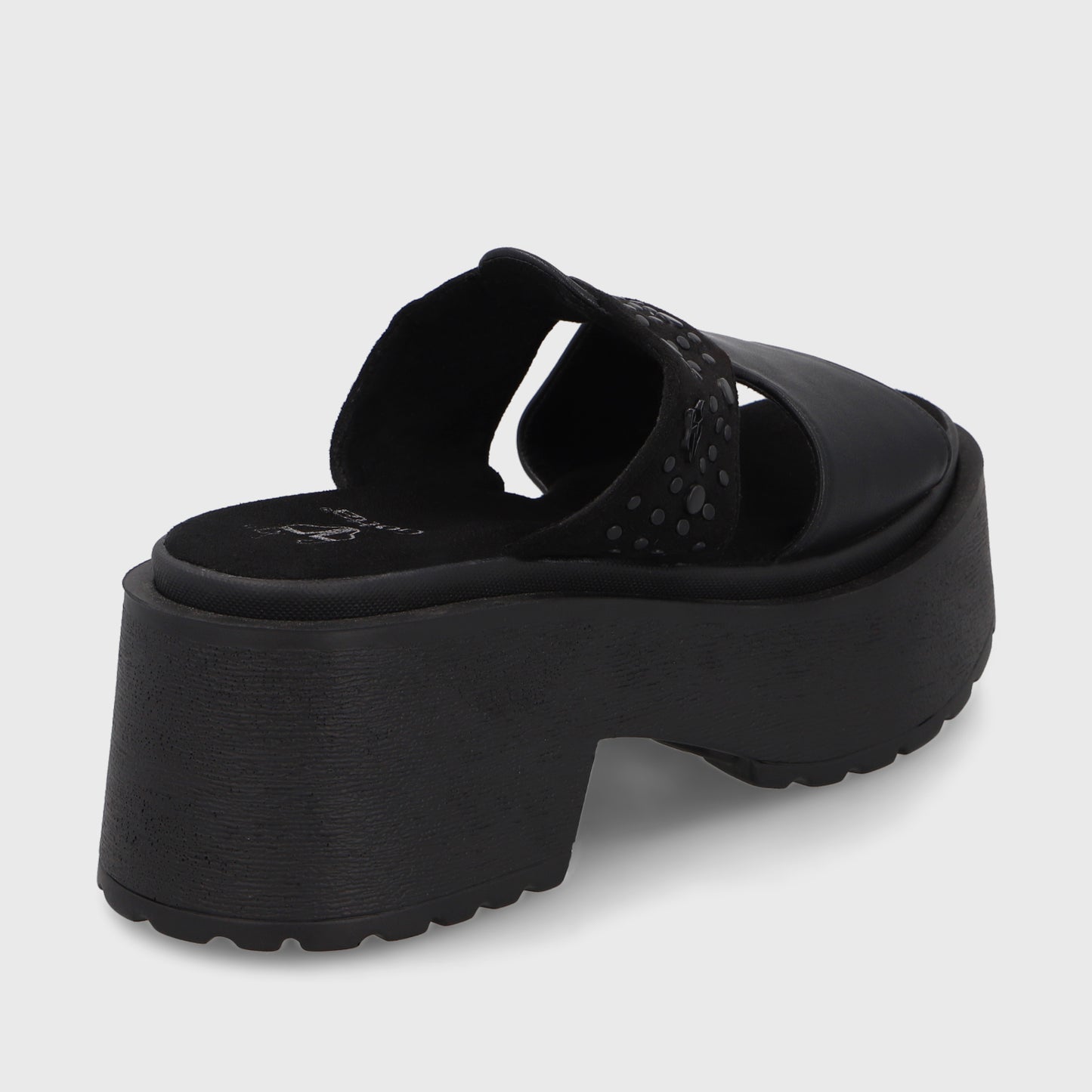 Sandalia Negra Mujer 45983