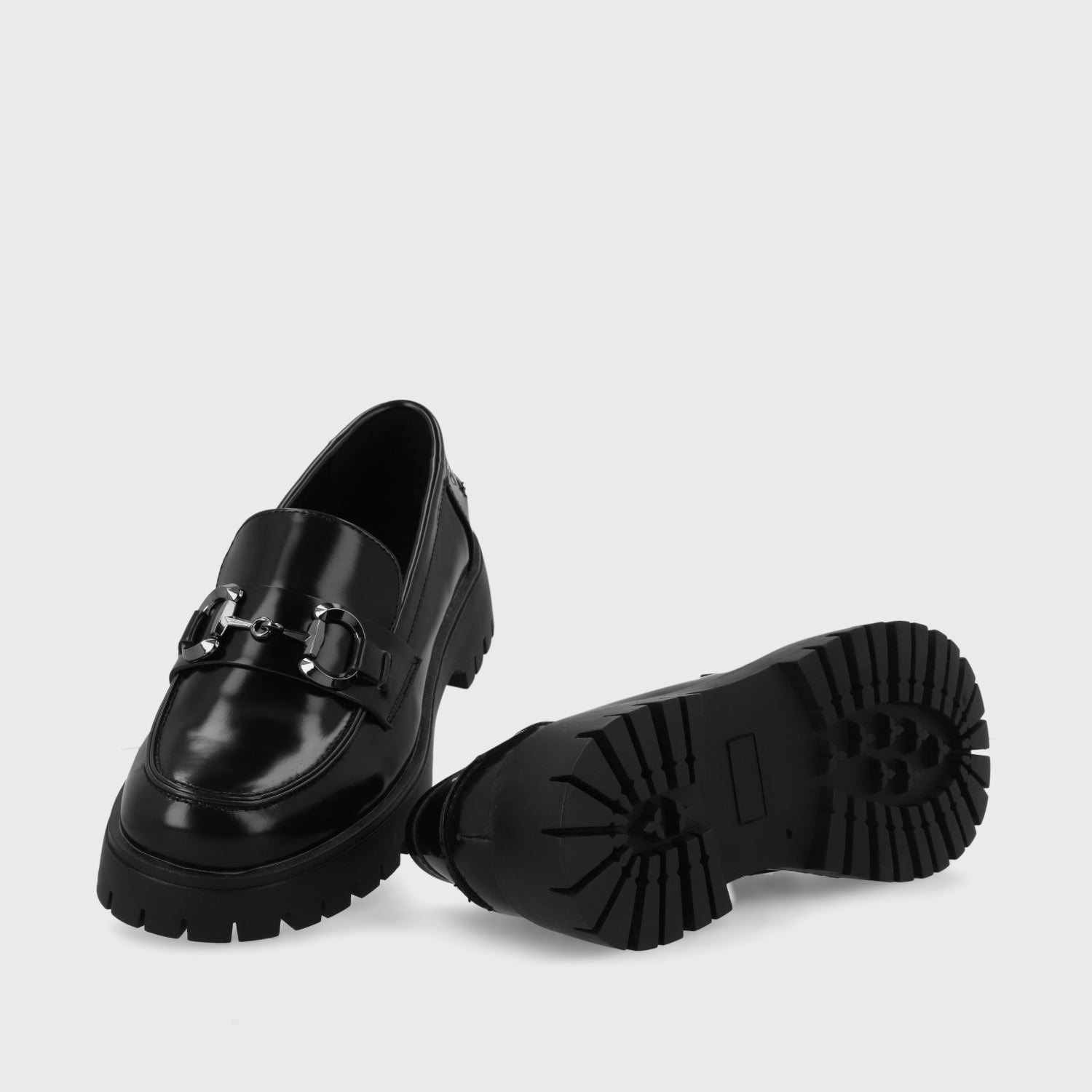 Zapato Plataforma Negro Mujer 46401