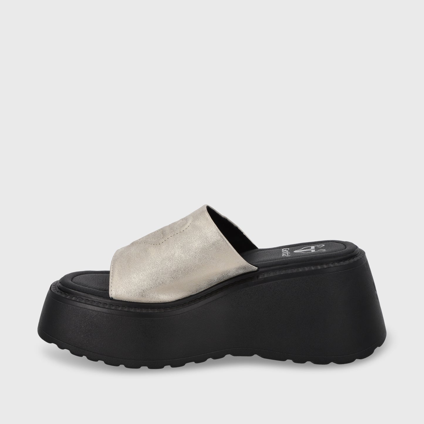 Sandalia Plataforma Oro Mujer 53720