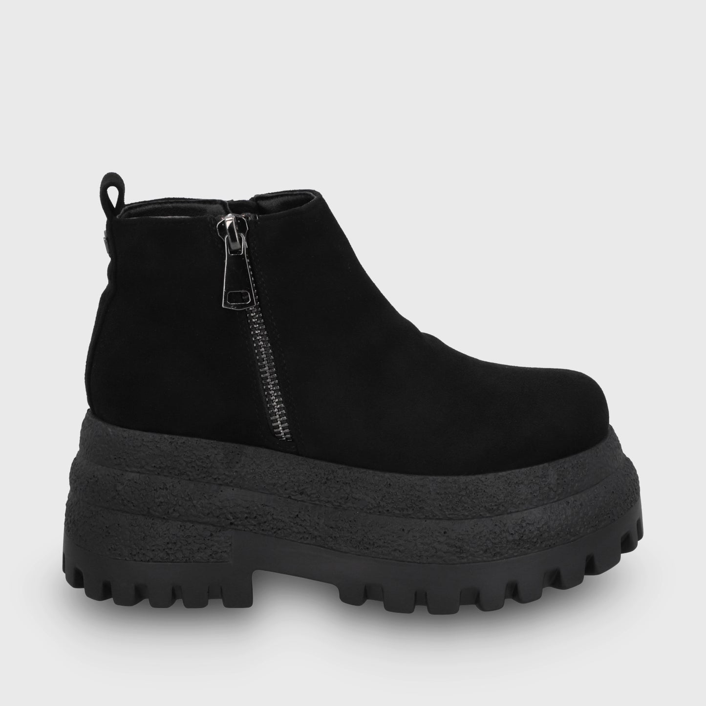 Botin Plataforma Negro Mujer 55293