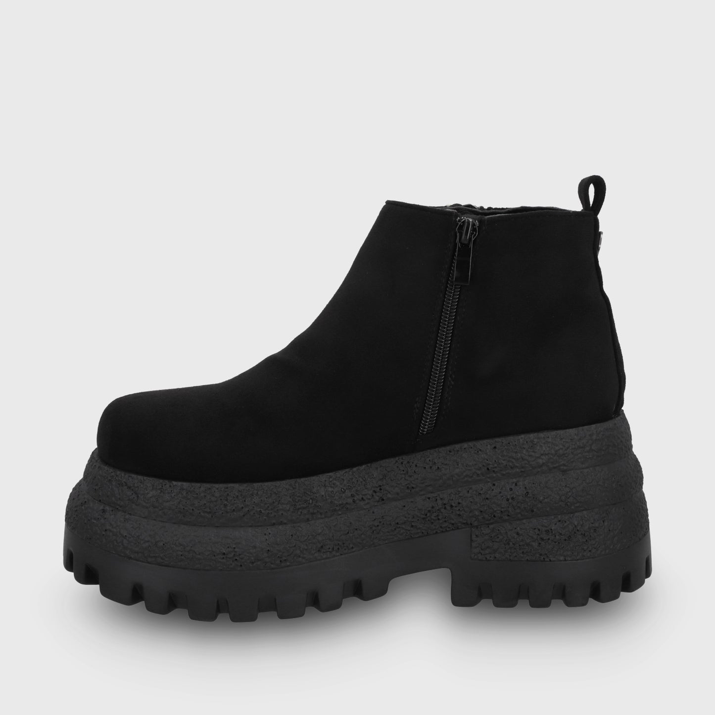 Botin Plataforma Negro Mujer 55293