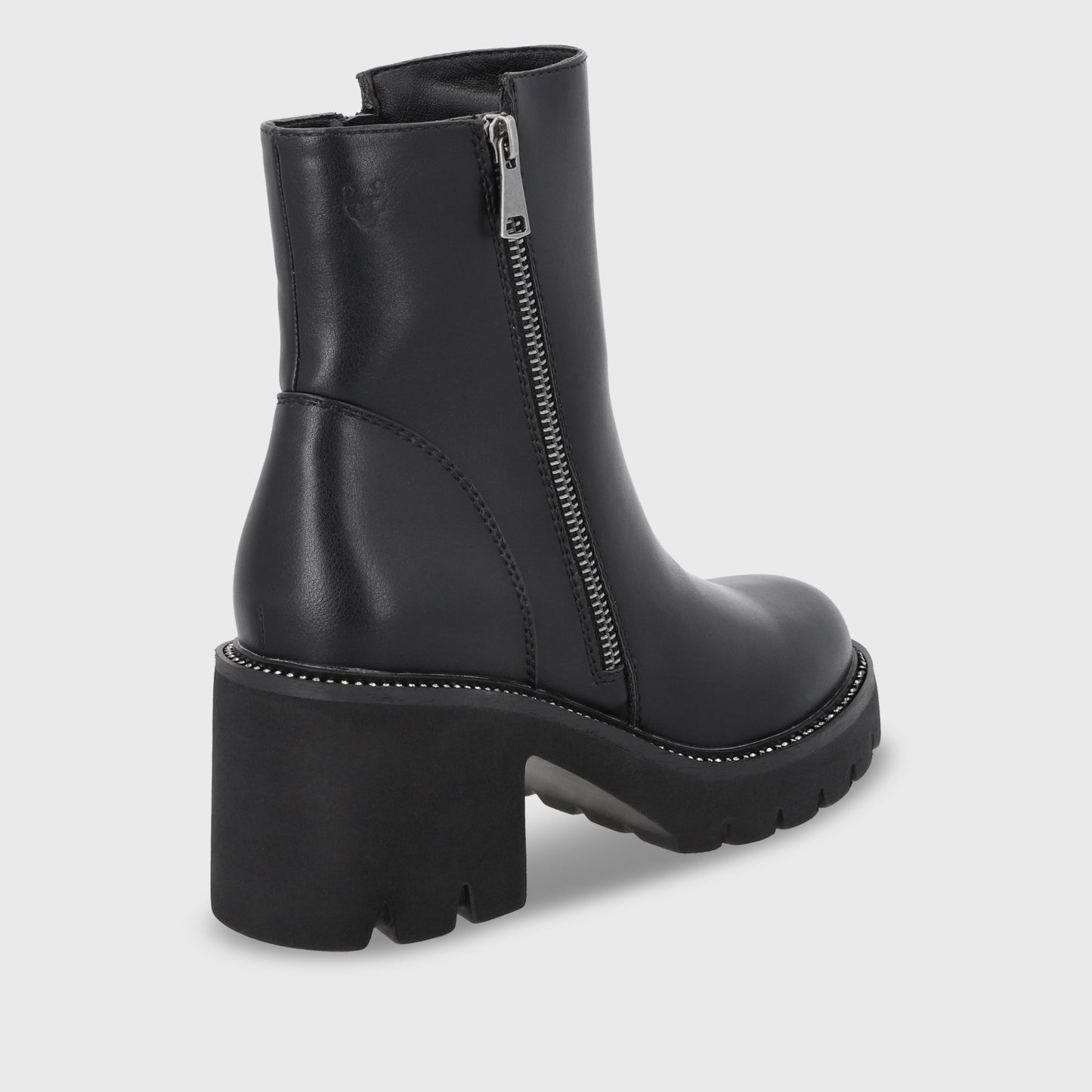 Botin Taco Negro Mujer 56020