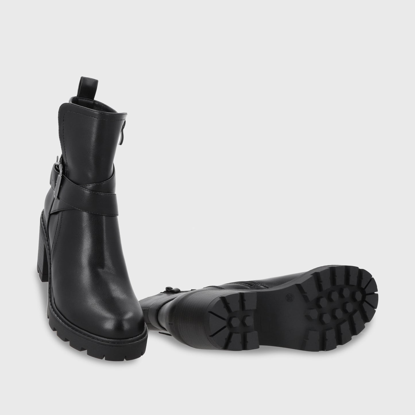 Botin Taco Negro Mujer 56051