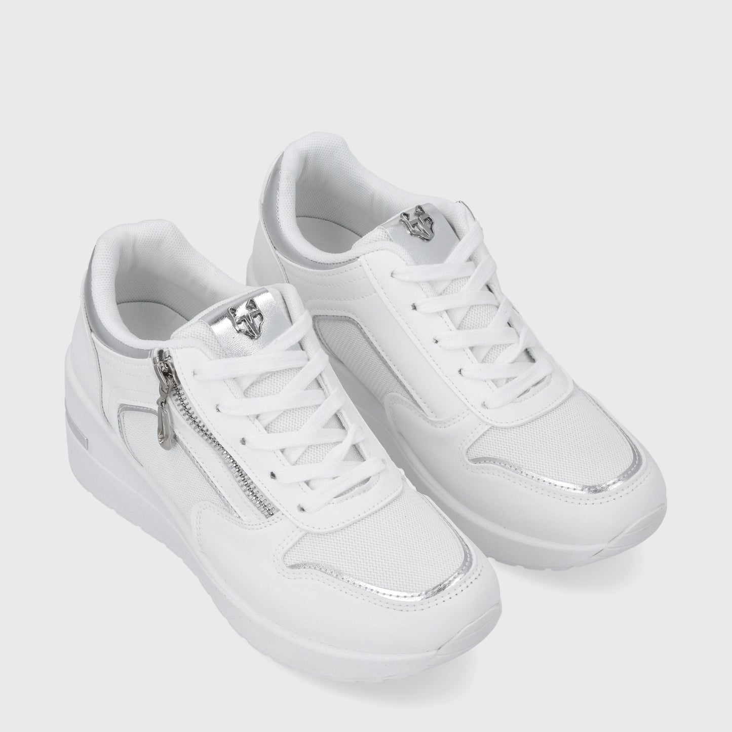 Zapatilla Plataforma Blanca  Mujer 58040