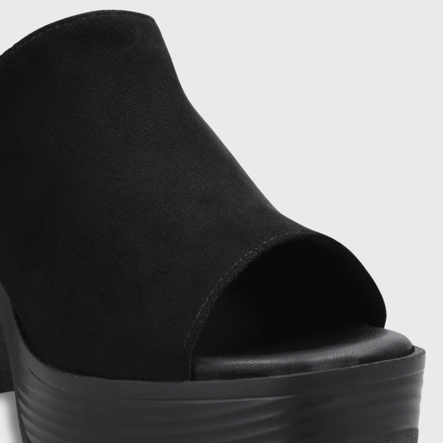 Sandalia Taco Negra Mujer 65920