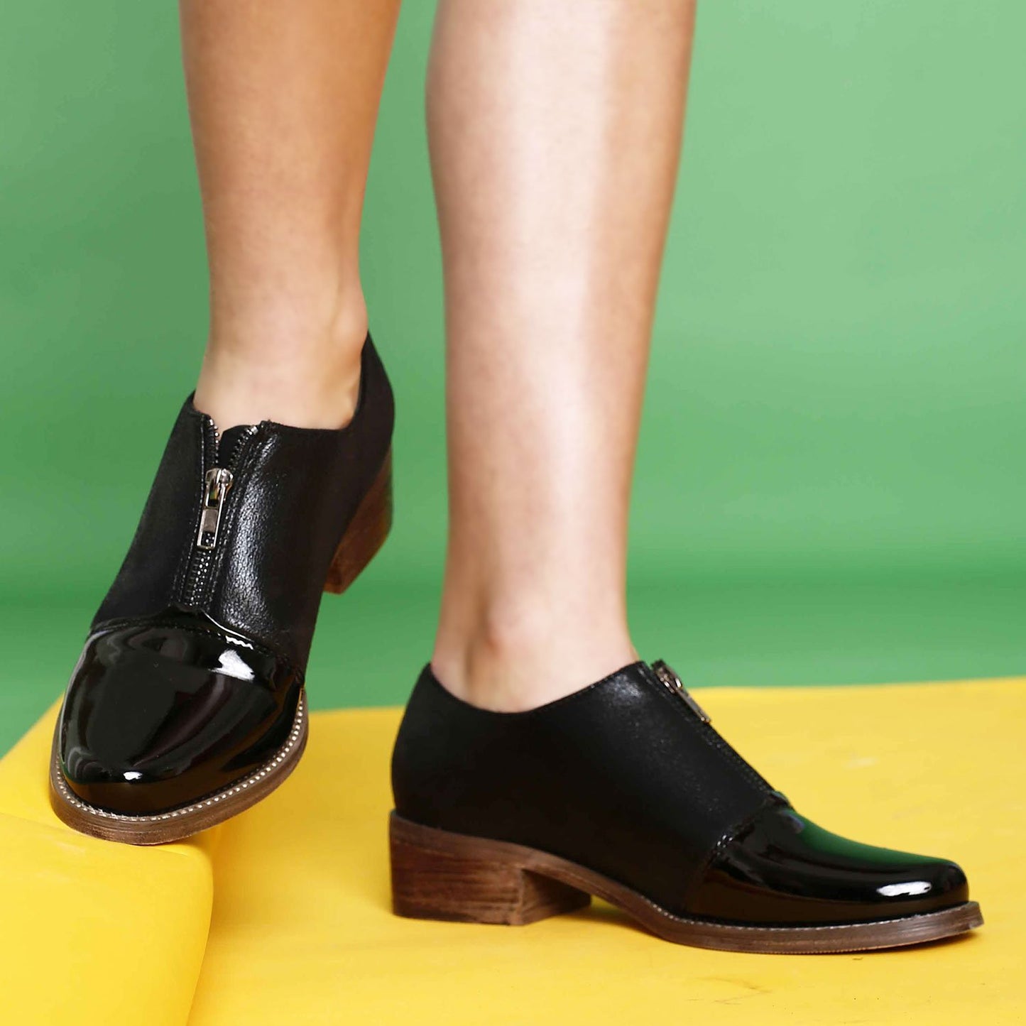 Zapato Charol Negro Mujer 87159