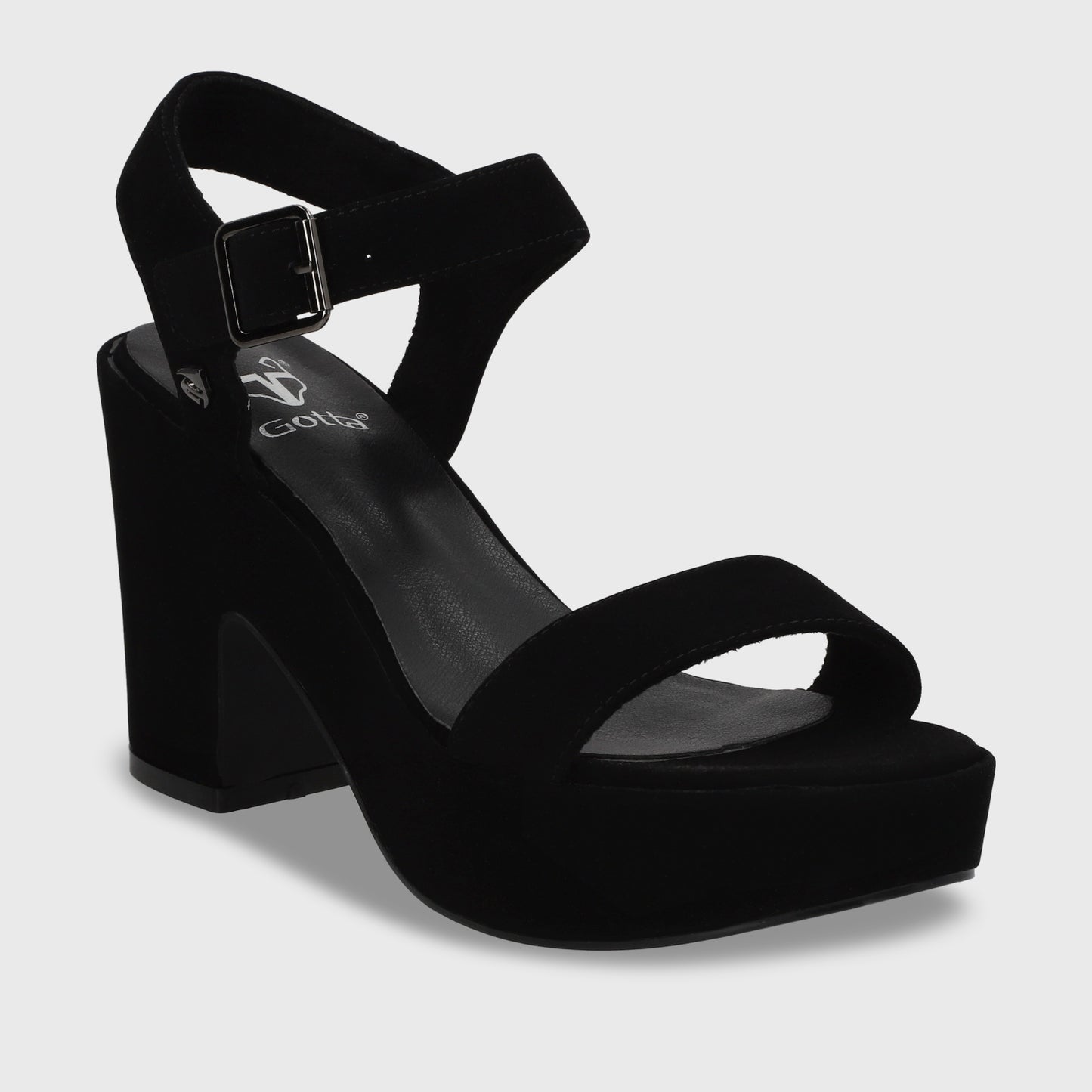 Sandalia Negra Mujer C5473