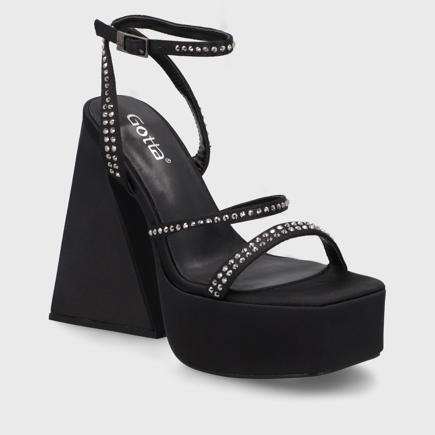 Sandalia Negra Mujer 45931 - Gotta Perú