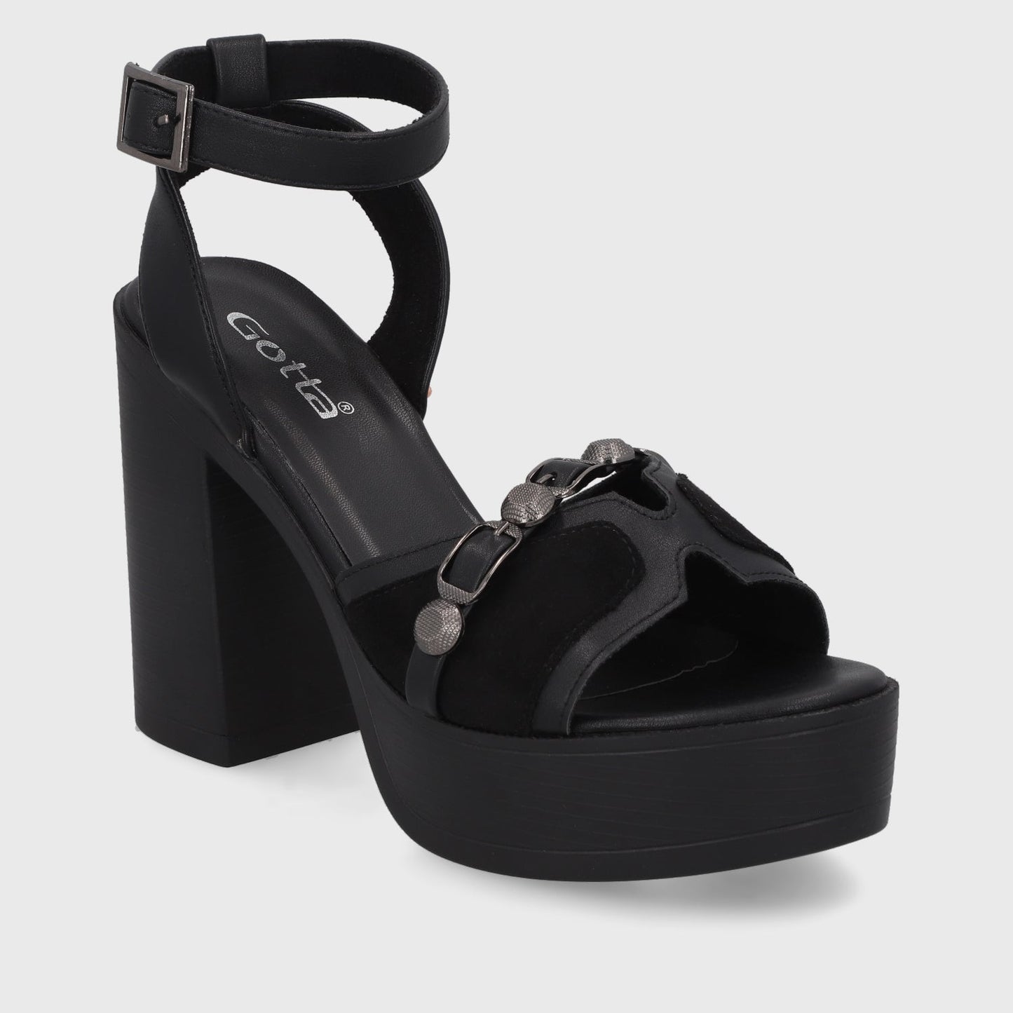 Sandalia Negra Mujer 45963 - Gotta Perú
