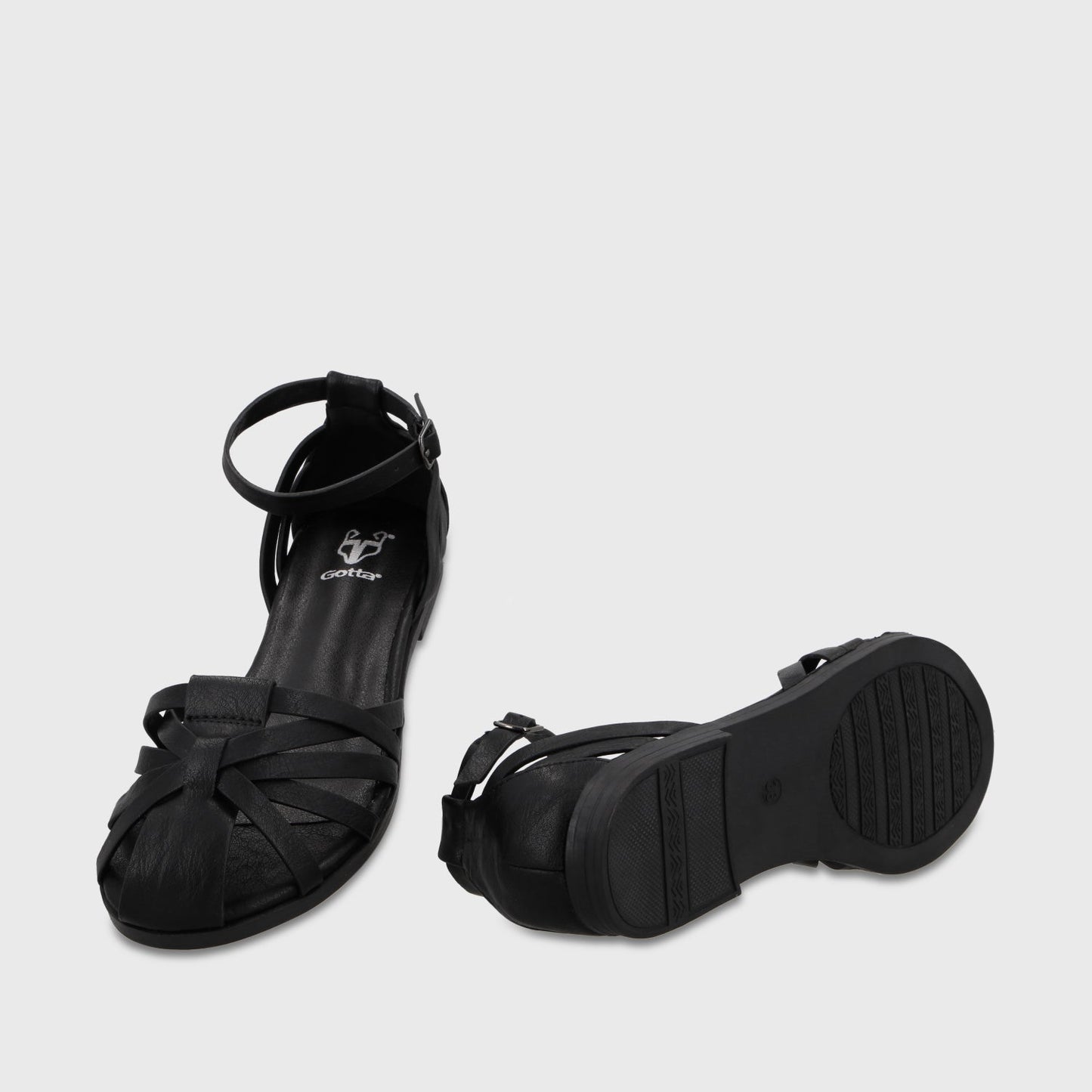 Sandalia Negra Mujer 64061 - Gotta Perú