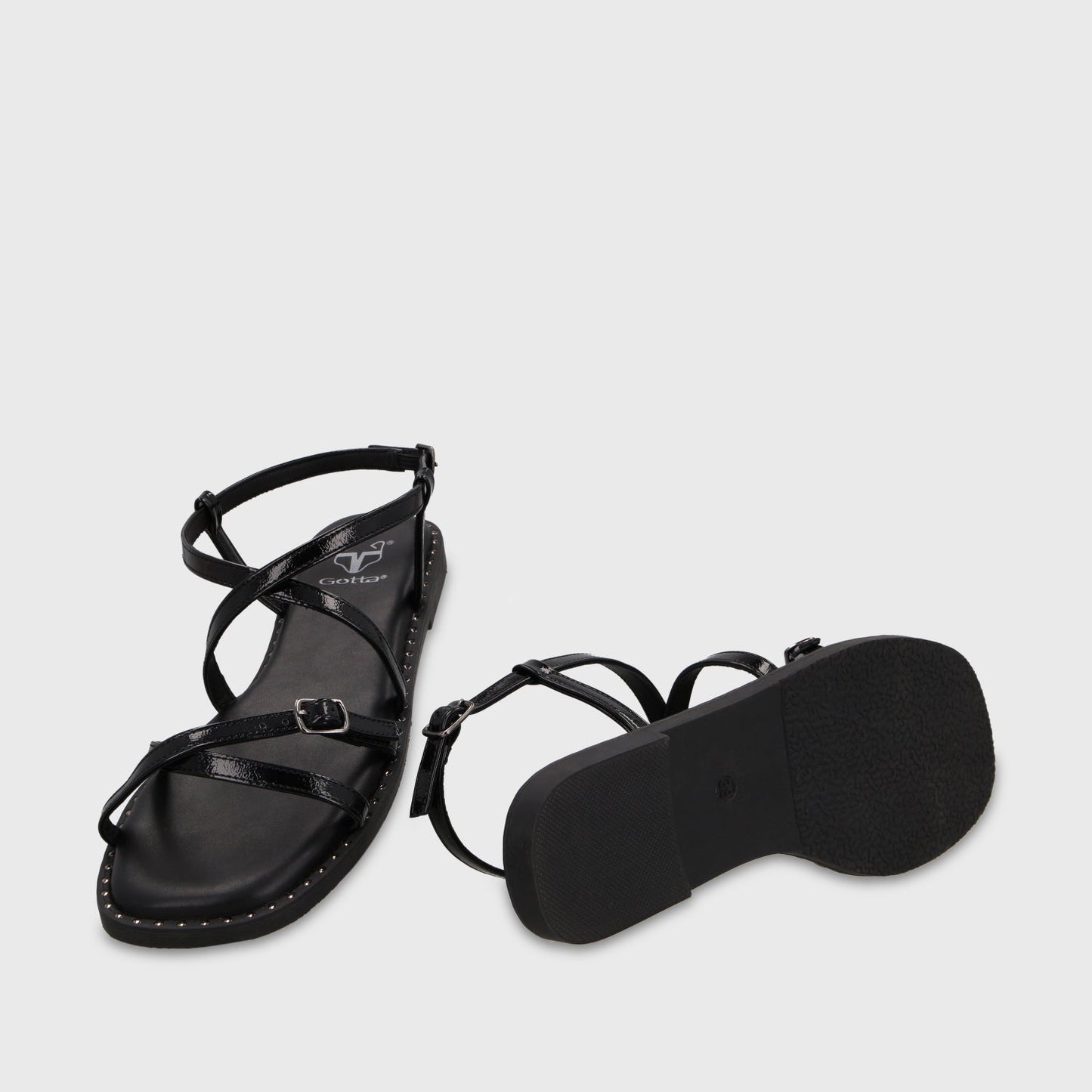 Sandalia Negra Mujer 64130 - Gotta Perú