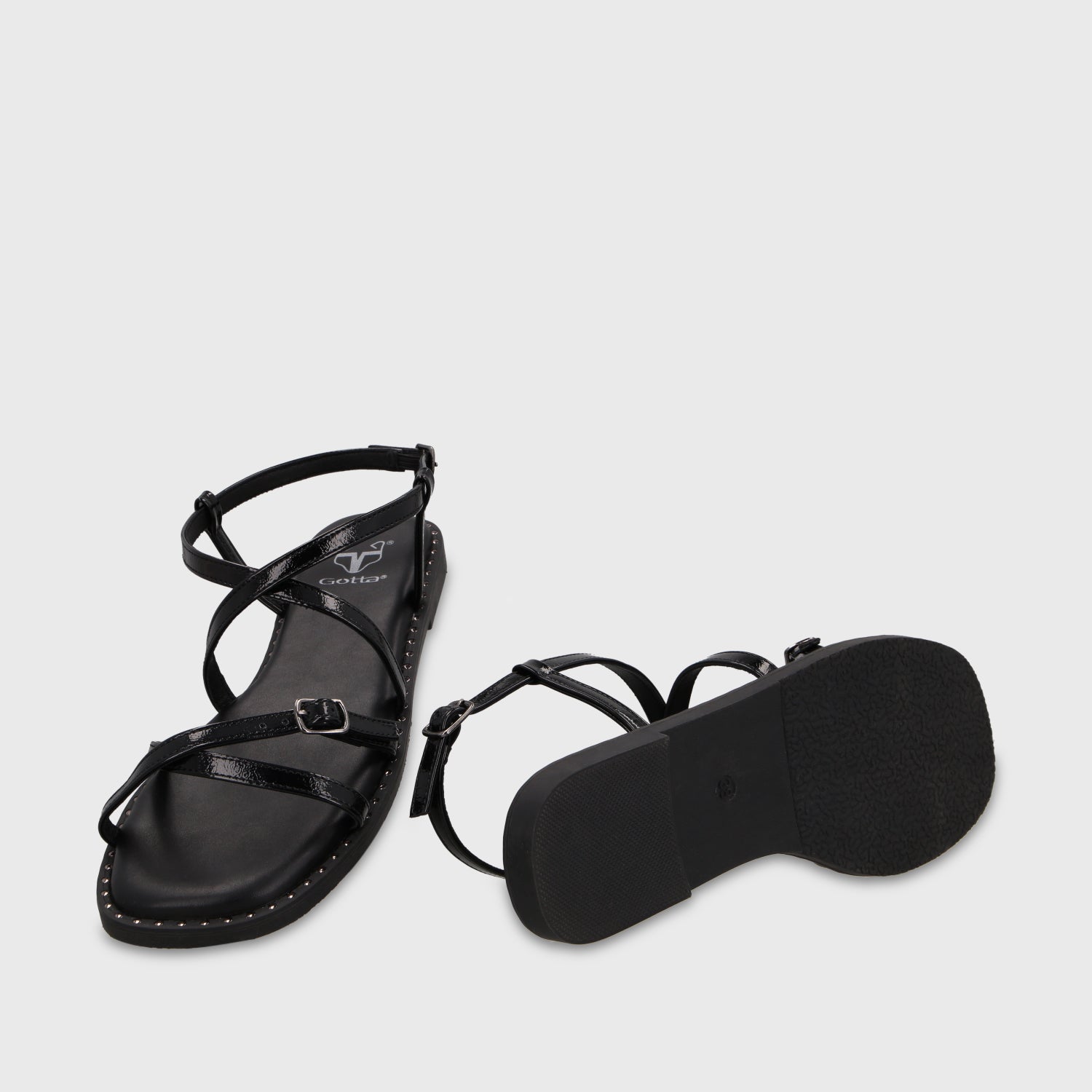 Sandalia Negra Mujer 64130 - Gotta Perú