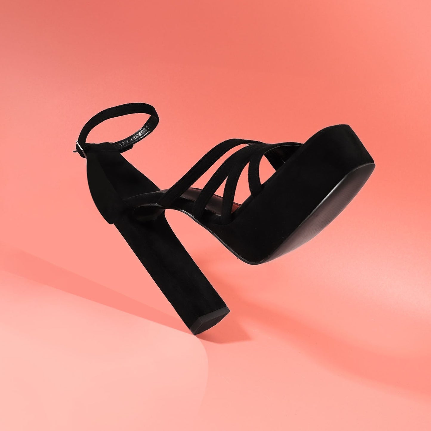 Sandalia Negra Taco Mujer 86131 - Gotta Perú
