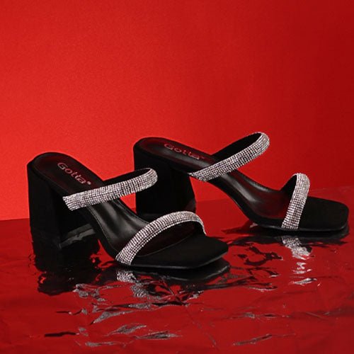 Sandalia Taco Negra Mujer 36124 - Gotta Perú