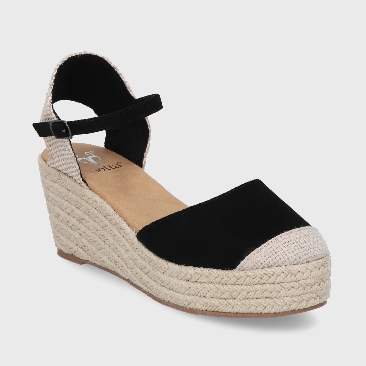 Sandalia Yute Negra Mujer 45711 - Gotta Perú