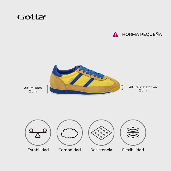 Zapatilla Amarilla Mujer 53770 - Gotta Perú