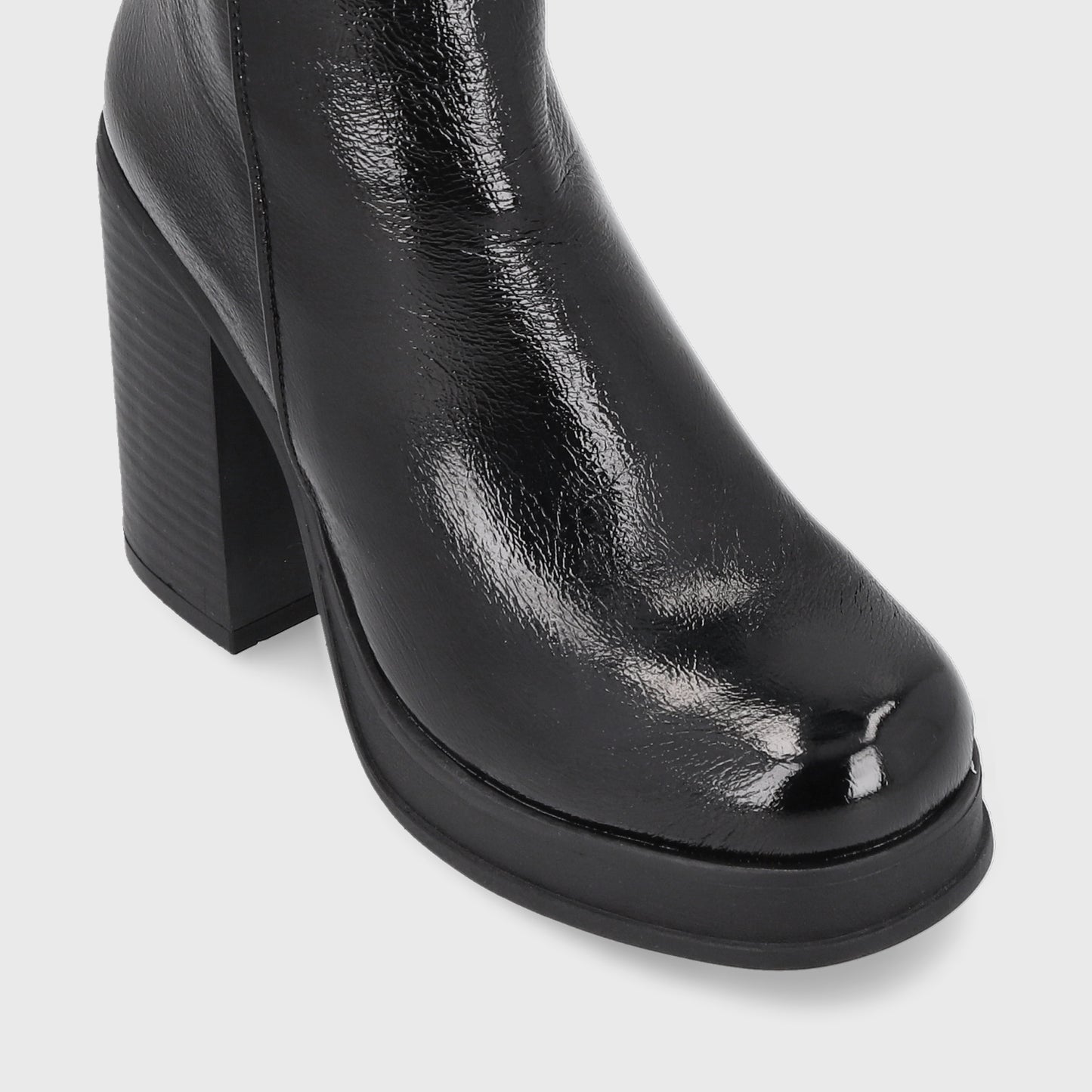 Botín Negro Charol Mujer 33782
