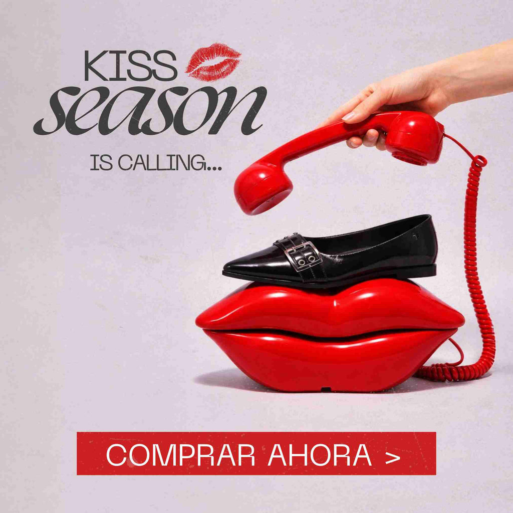 Zapatos de mujer gotta para San Valentín en campaña Kiss Season con diseño elegante y sensual