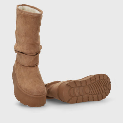 Bota Plataforma Camel Mujer 48114 - Gotta Perú