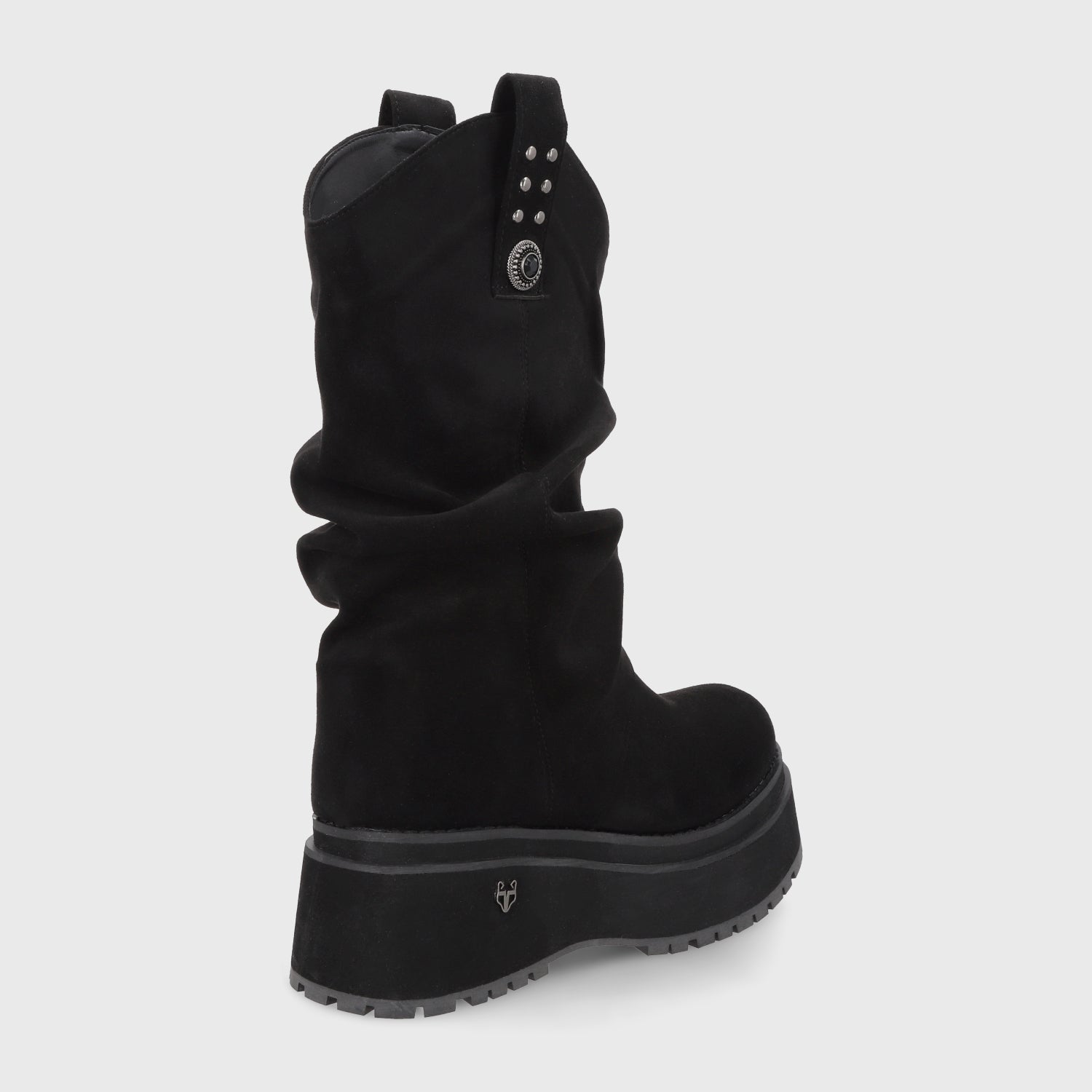 Bota Plataforma Negra Mujer 1509C - Gotta Perú