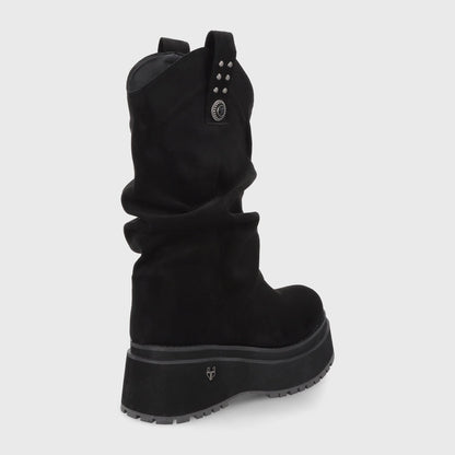 Bota Plataforma Negra Mujer 1509C - Gotta Perú