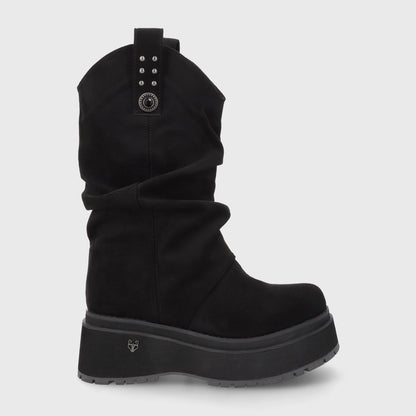 Bota Plataforma Negra Mujer 1509C - Gotta Perú