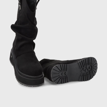 Bota Plataforma Negra Mujer 1509C - Gotta Perú