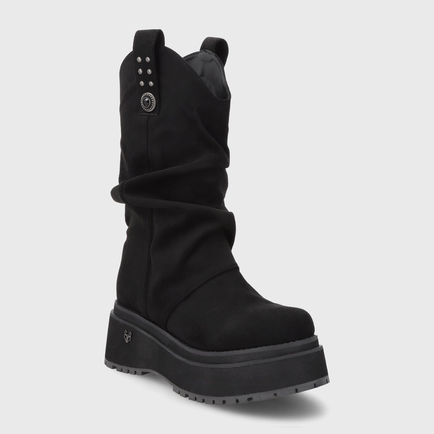 Bota Plataforma Negra Mujer 1509C - Gotta Perú
