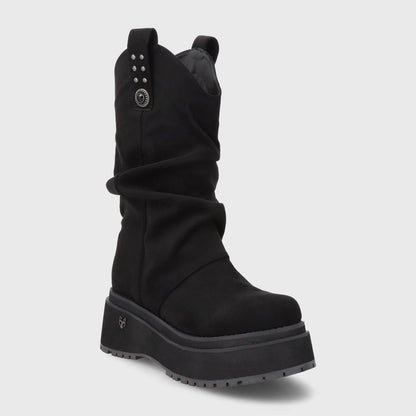 Bota Plataforma Negra Mujer 1509C - Gotta Perú