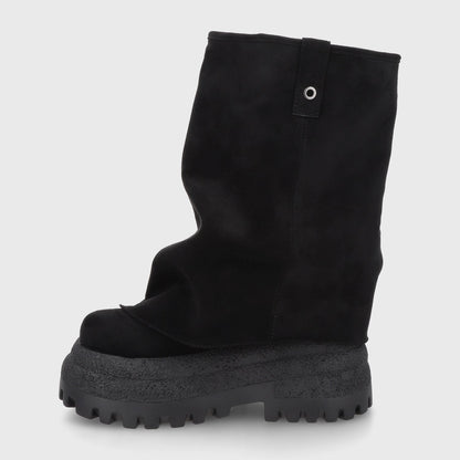 Bota Plataforma Negra Mujer 55291 - Gotta Perú