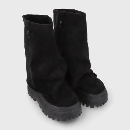 Bota Plataforma Negra Mujer 55291 - Gotta Perú