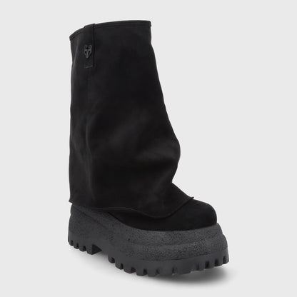 Bota Plataforma Negra Mujer 55291 - Gotta Perú
