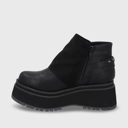 Botin Plataforma Negro Mujer 1509B - Gotta Perú