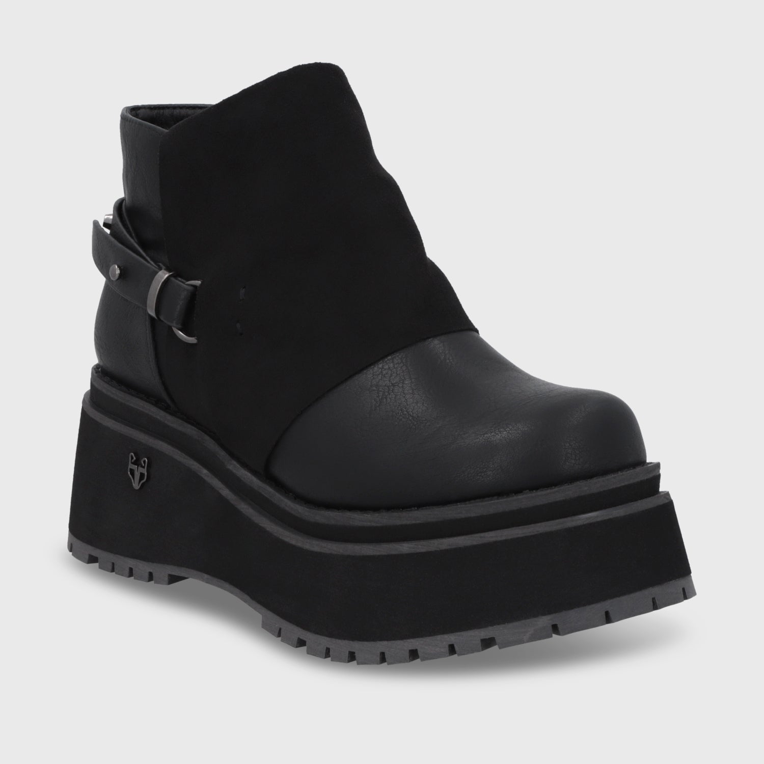 Botin Plataforma Negro Mujer 1509B - Gotta Perú