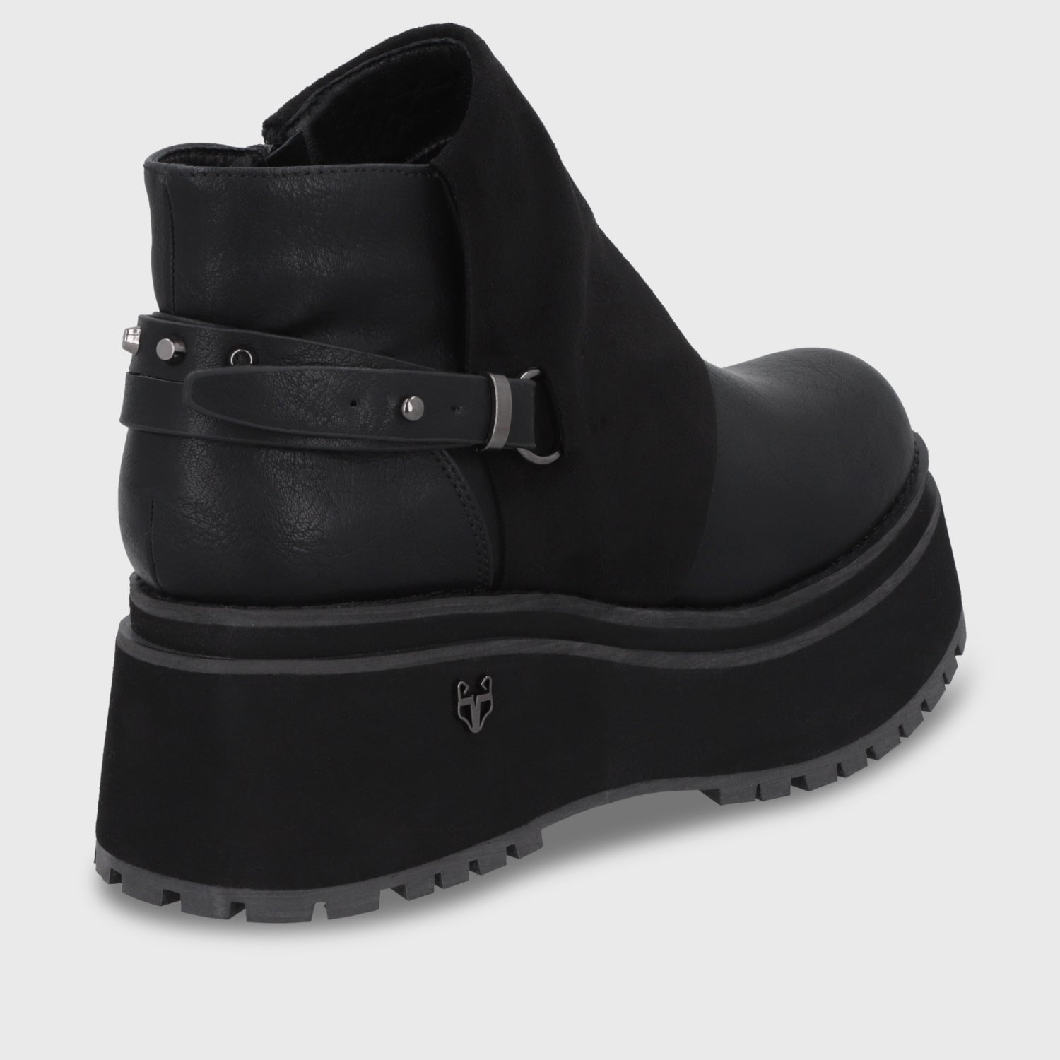 Botin Plataforma Negro Mujer 1509B - Gotta Perú