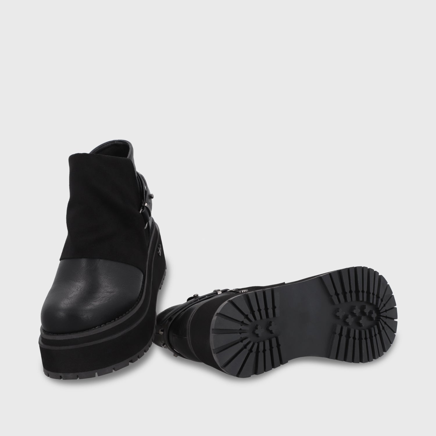 Botin Plataforma Negro Mujer 1509B - Gotta Perú