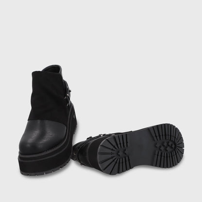 Botin Plataforma Negro Mujer 1509B - Gotta Perú
