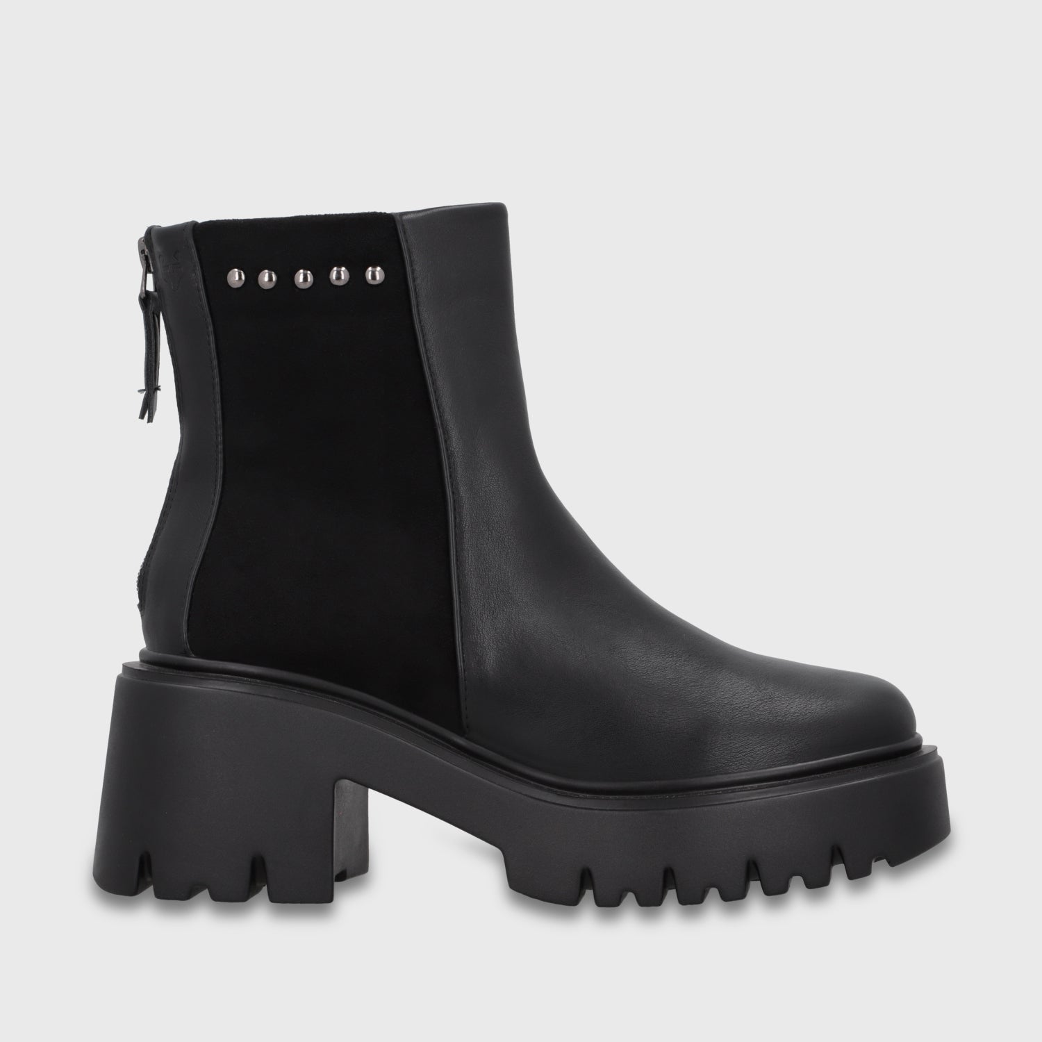 Botin Plataforma Negro Mujer 4575401
