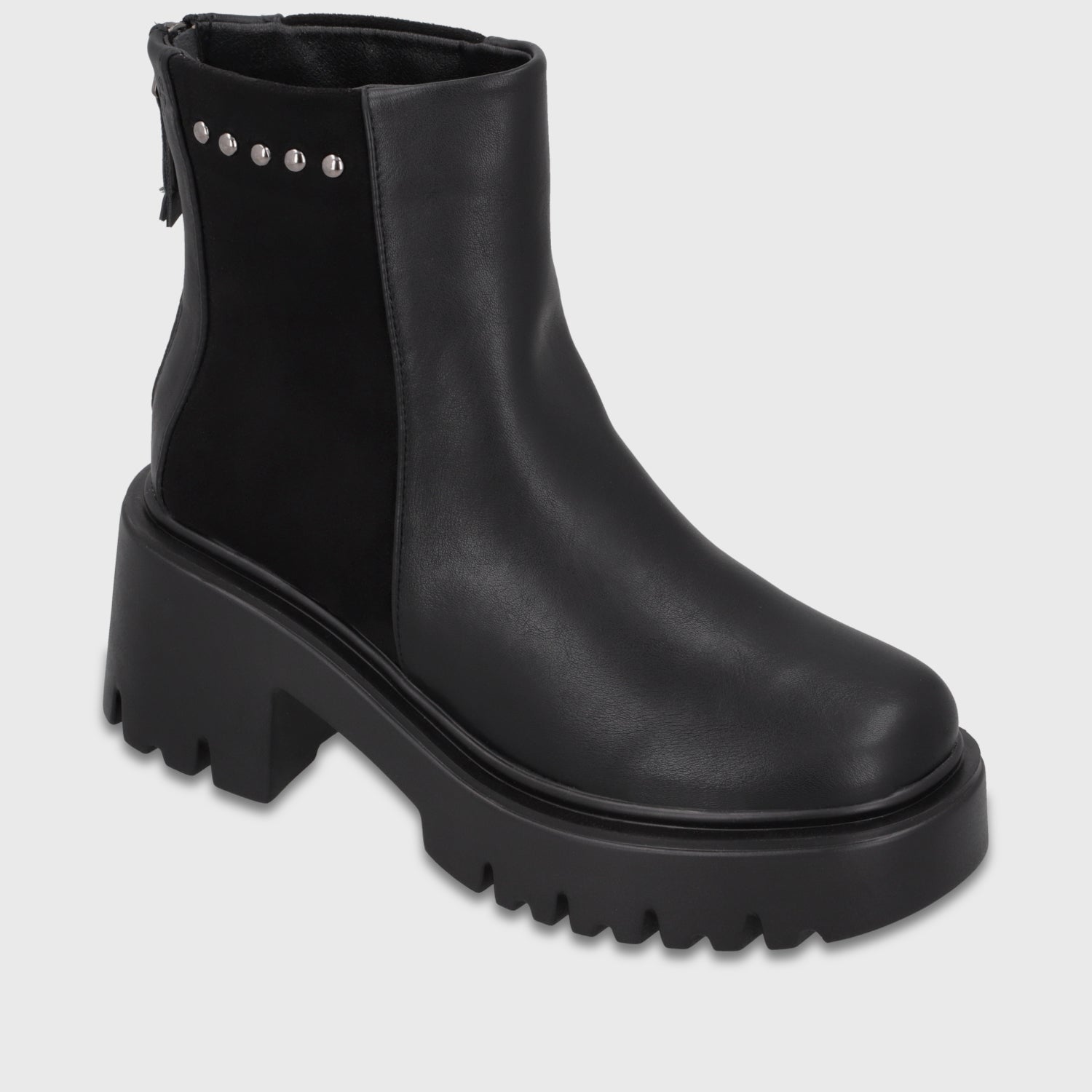 Botin Plataforma Negro Mujer 4575401