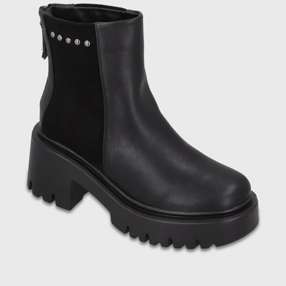 Botin Plataforma Negro Mujer 4575401